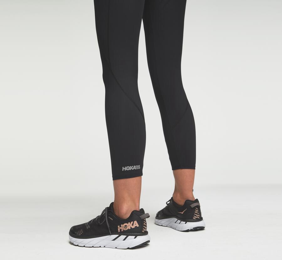 Pants Womens - Hoka One One Performance Crop Tight - Black - SWOTHNA-80